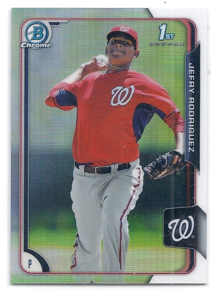 2015 Bowman Chrome Jefry Rodriguez Refractor /499拍卖