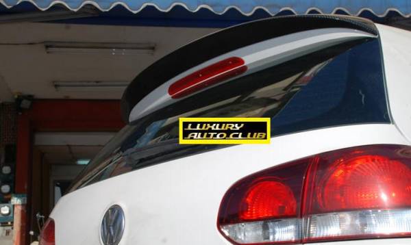 2009-2012 VW ゴルフ 6 Ⅵ カーボンルーフスポイラー ウイング エアロ ABT スポイラ- リアルカ-ボン綾織り 外装カスタム拍卖