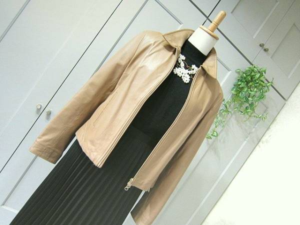 VERA PELLE ベラペレ イタリア製 最高級レザージャケット ジップアップ 送料無料拍卖