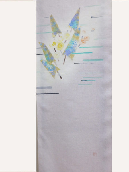 コロナ催事ストップ 緊急期限限定伝統工芸界の巨匠、辻が花染めの第一人者 木原明氏遺作名古屋帯 売りきり。拍卖