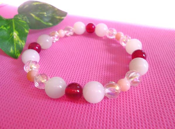 ★月のパワー☆ムーンストーン★愛のパワー☆ピンクオパール★生命力パワー☆レッドアゲート★レインボーオーラウェーブ♪拍卖