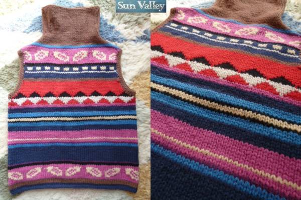 sun valley ネイティブ柄 ニットベスト拍卖