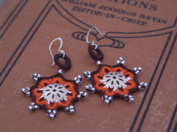 ◆新入荷◆ハンドメイドカギ針ピアス拍卖