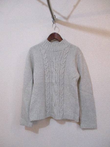 LOAREグレーアラン編みニット(USED)120115②拍卖