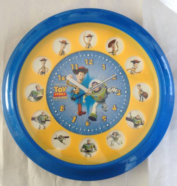 ☆ トイストーリー TOY STORY ☆ Woody & Buzz ☆ 壁掛け時計 ☆ 新品箱入 ☆拍卖