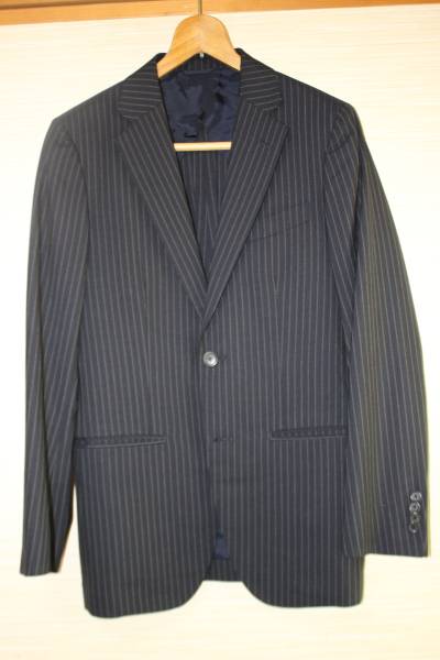 B473★美品★シップス ジャケット  S  ネイビー  毛絹  拍卖