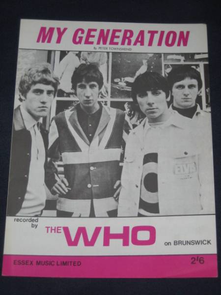 ザ・フーTHE WHO「MY GENERATION」ミュージックシート拍卖