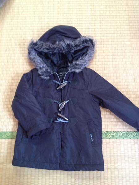 ★コムサイズム★ダウン風コート★90ベビー黒拍卖