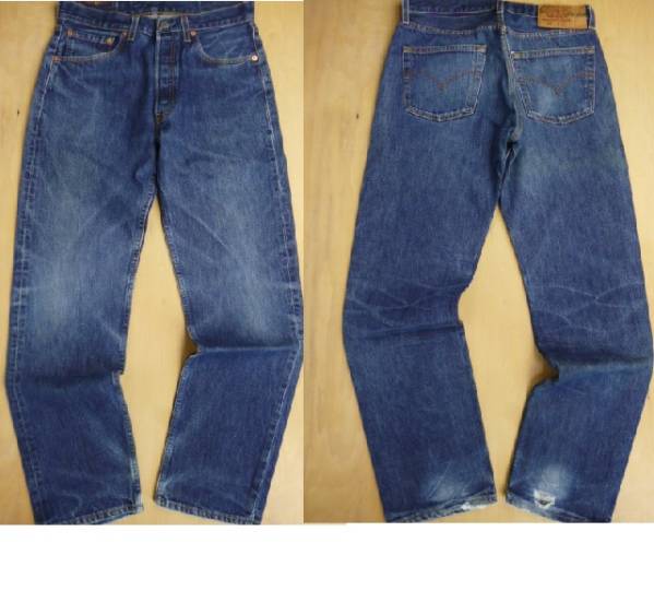 7y33 リーバイスLevis501ストレートデニムジーンズ◆USA製w32拍卖
