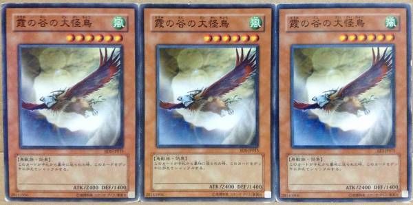 ☆遊戯王 霞の谷の大怪鳥(ノーマル) 3枚セット RDS EE3 即決☆拍卖