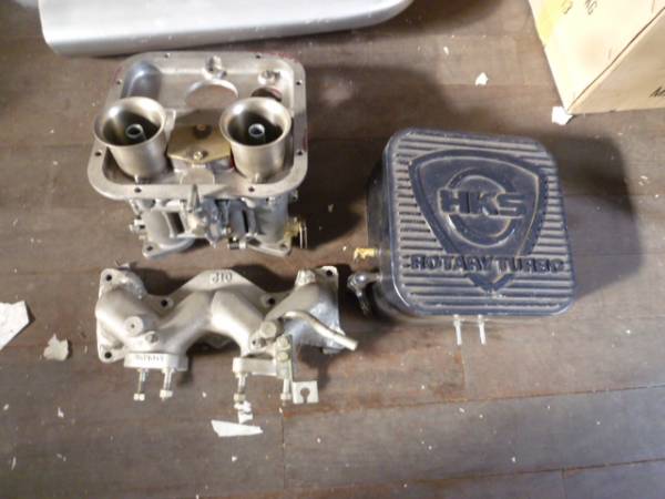 FC3S13BロータリーHKS改ウェーバーキャブ付ターボキッドRX7SA22C12AビッグパワーUPサージタンク付最高速ドリフトバッチリ超希少12A流用も拍卖