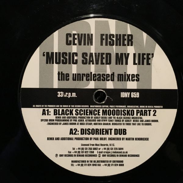 Cevin Fisher / Music Saved My Life (The Unreleased Mixes)拍卖