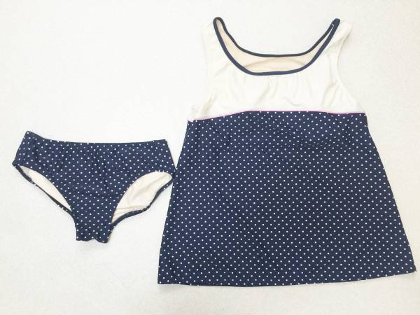 ●水着 LL●トリンプ★ドット柄*タンキニ水着*ツーピース水着拍卖