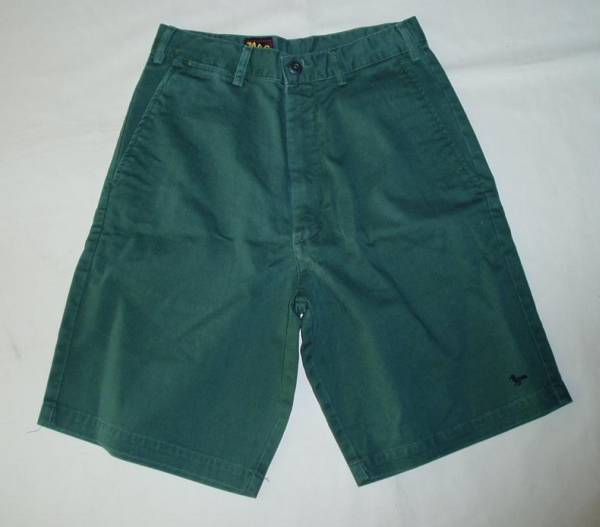 レアUSA製モダンアミューズメント28ハーフパンツ☆ODグリーン 25年以上前の商品 ヴィンテージ拍卖