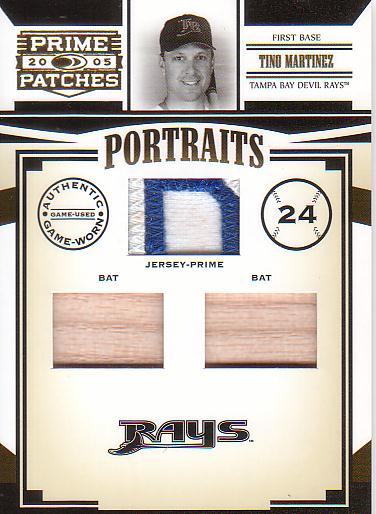 05 PRIME PATCHES 'TINO MARTINEZ' 64枚限定 PATCH&BATカード拍卖