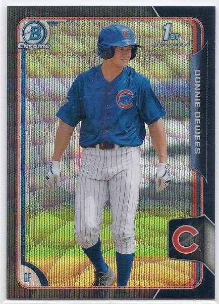 2015 Bowman Chrome Draft Asia Donnie Dewees Black Wave Ref.拍卖