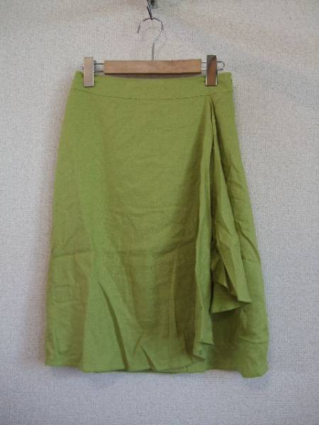 SAINTMartiqueアクアガール黄緑デザインスカート(USED)61513)拍卖