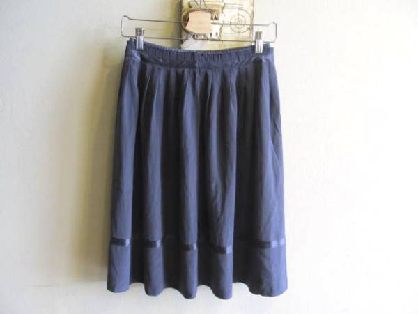 マークジェイコブス シルク100%ライン切替プリーツスカート拍卖