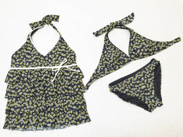 ●水着 9M●ソフト三角ビキニ◆ラッシュガードキャミ付*3点水着拍卖