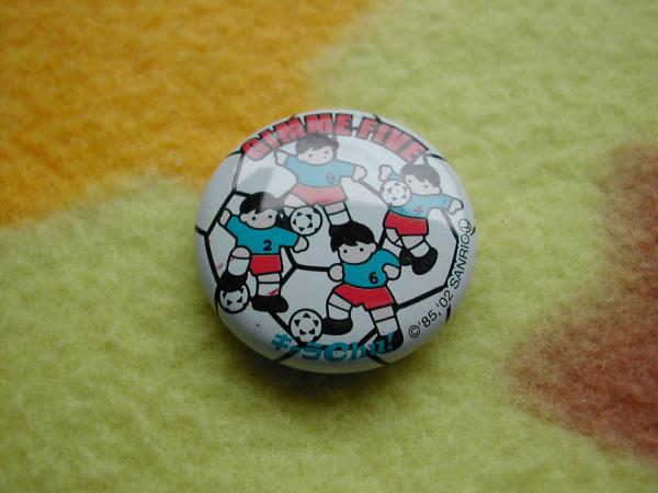 缶バッチ キャラChu!GIMME FIVE サッカーの缶バッチ(3cm)拍卖