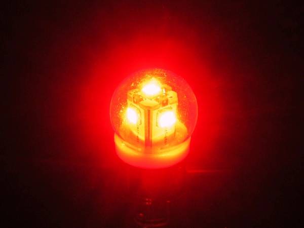 トラック用 LED電球型 バルブ BA15S 24V レッド 車幅灯 スモール コーナーランプ 室内灯 アンドン 補修品 拍卖