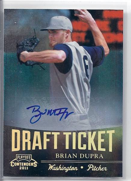 2011 Playoff Contenders Brian Dupra Auto拍卖