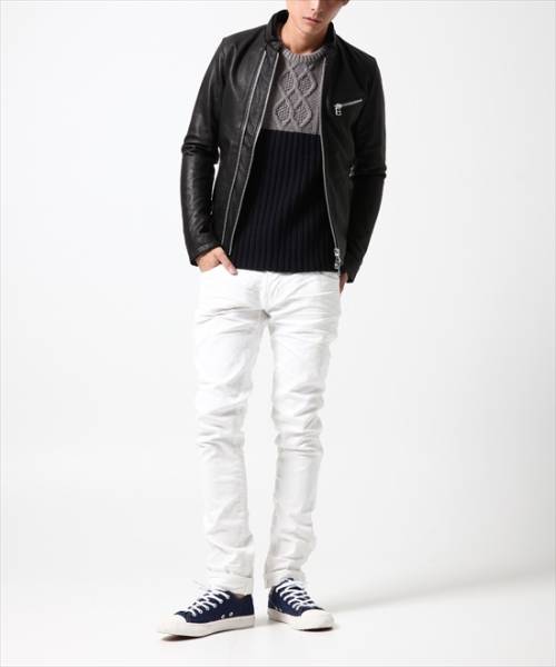 新品未使用VJP2131 w34日本製Made in Japan【VANQUISH ホワイトサーモライトスキニーデニム】暖パン ジーパン   ジーンズ メンズ紳士拍卖