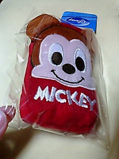 【7】スマートフォンポーチ★ミッキーマウス★デジカメ入れ●小物入れ●拍卖