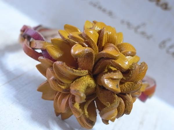 ◆新入荷◆レザーフラワーブレスレット拍卖