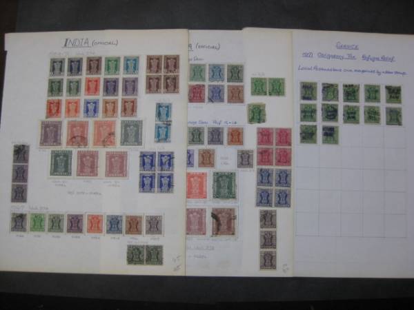 インド切手№84 1958-80年 公用 SC#O137-185の内 計107枚 拍卖