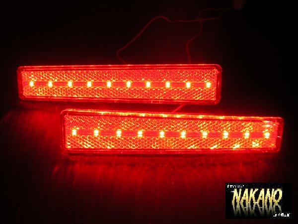 トラック用 LED ステップライト R/L レッド  マーカー 反射板 サイドランプ ドア下ランプ 車幅灯 反射ランプ拍卖