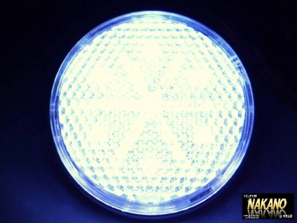 トラック用 LED反射板 リフレクターNEO 24V 丸型クリア/ホワイト ステップライト 足元 作業灯 マーカー 室内灯 拍卖