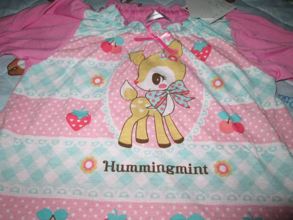 ☆新品♪ハミングミント長袖パジャマ110cmピンク☆拍卖