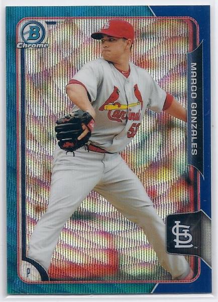 2015 Bowman Chrome Marco Gonzalez Blue Wave Refractor拍卖