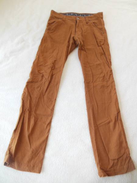 (株)ポイント メンズパンツ カラシ 麻のような風合いの綿 M拍卖