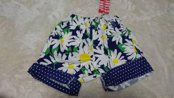 新品JUNKSTOREお花柄ショートパンツ130ナチュラルガーリー人気ジャンクストアbreezeブリーズ拍卖