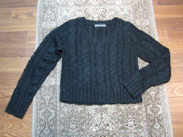 【即決!】★CECIL McBEE ケーブルC/Nセーター★黒sizeM★拍卖