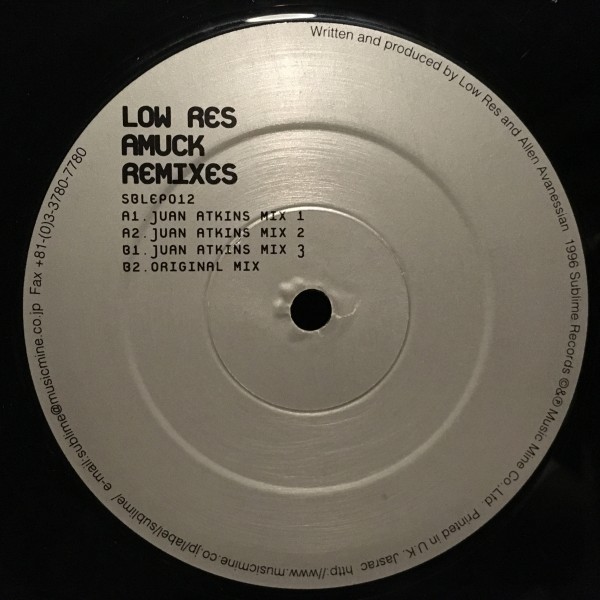 Low Res / Amuck Remixes拍卖