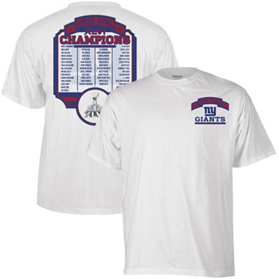 新品 NFL GIANTS スーパーボウル46 ロースターT サイズL拍卖