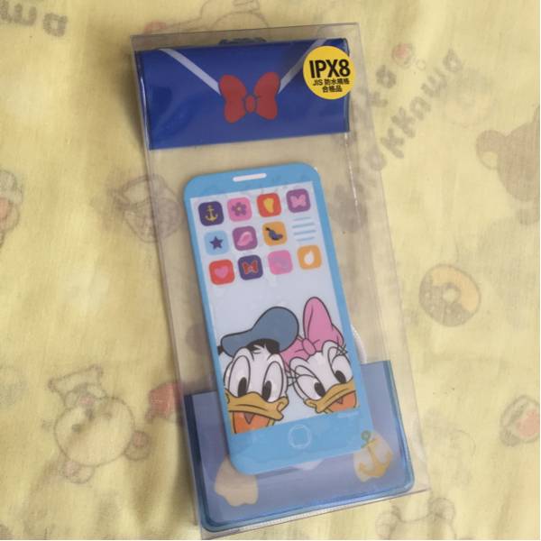新品 ドナルドダック スマートフォン防水ケース ひも付き拍卖
