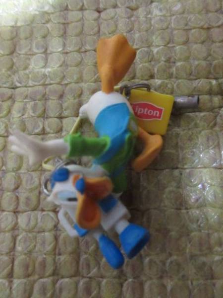 中古/リップトン■ディズニー/ドナルド/難有ストラップ拍卖