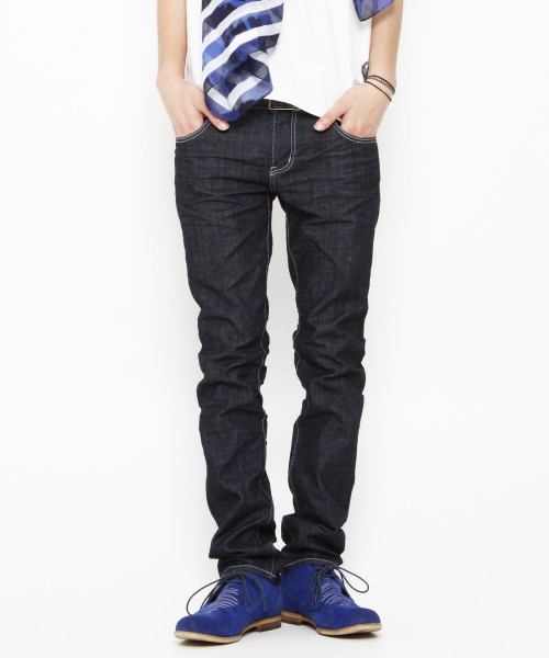 新品未使用日本製MADE IN JAPANサイズ1【VANQUISHタイトデニムVJP2143】ワンウォッシュ ジーンズ ジーパン ジッパーフライ メンズ紳士拍卖