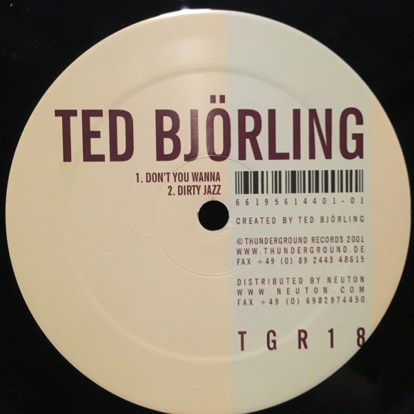 Ted Bjrling / Don't You Wanna拍卖