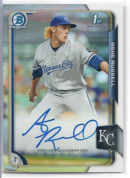 2015 Bowman Chrome Draft Ashe Russell Auto Refractor拍卖