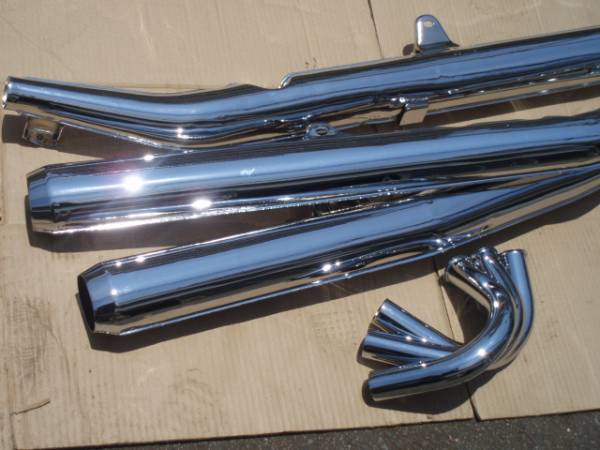 H1H2他マッハマフラー3本セット 再めっきしますレストア応援 事前お見積り、確定後の落札をお願いします!拍卖