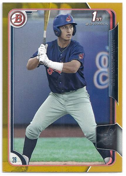 2015 Bowman Draft Mark Mathias Gold /50拍卖