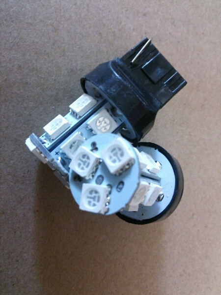 T20 LEDアンバー タワー型 13SMD 狭いところにも可 2個セット拍卖