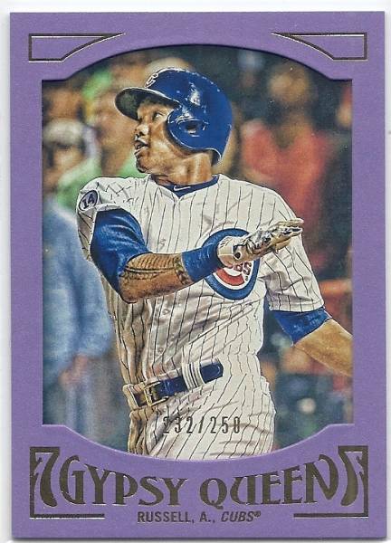 2016 Topps Gypsy Queen Addison Russell Purple /250拍卖