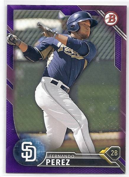 2016 Bowman Fernando Perez Purple /250拍卖
