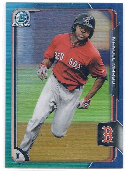 2015 Bowman Chrome Draft Manuel Margot Blue Refractor /150拍卖